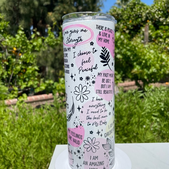 Mommy Reminders 20oz shimmer tumbler - Picture 5 of 6